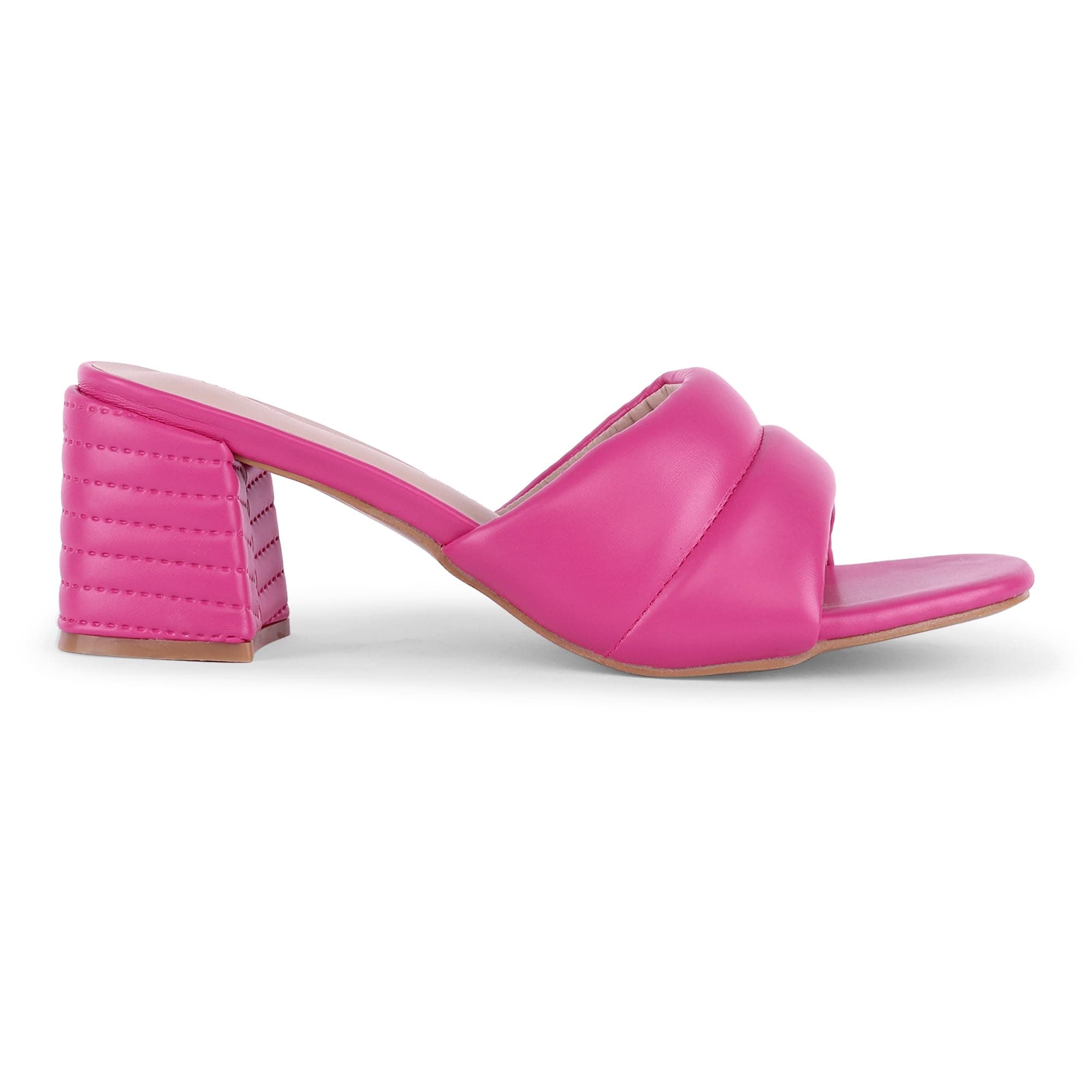 Lino Perros womens Lino Perros Quilted Block Heels Heeled Sandal