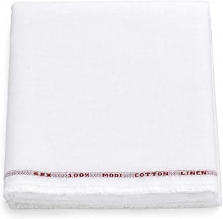Reelent Men’s Unstitched Pure Cotton Linen Slub Fabric for Shirt Kurta | 89 cm Width Breathable Lightweight Summer Wear Tailoring Cloth Material
