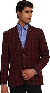 Cantabil Men's Checkered Winter Wear Smart Fit Blazer (P_MBZF00050A)