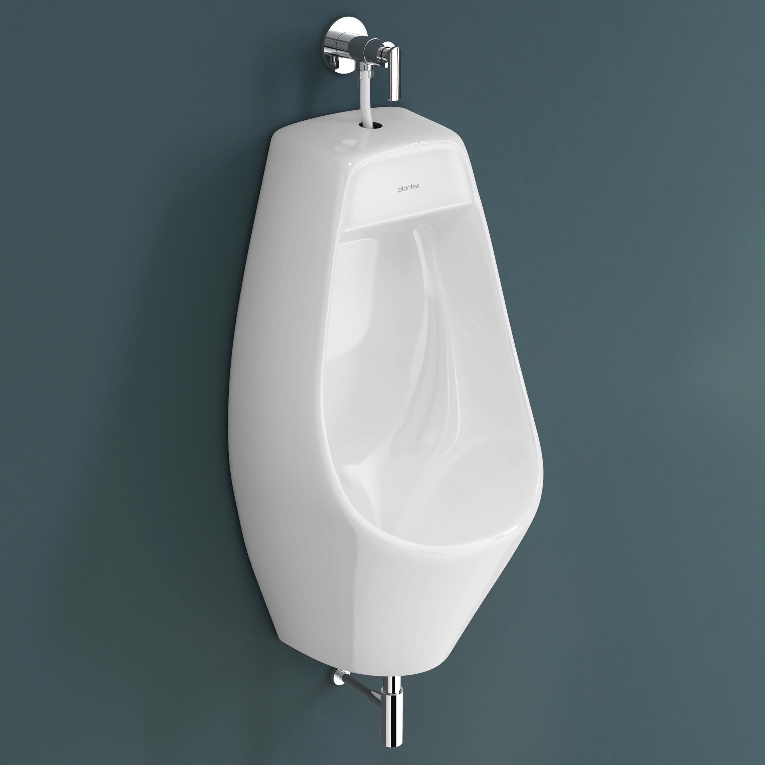 Plantex Ceramic Urinal Toilet for Men/Premium Wall Mount Large Urinal Pot for Gents/Male/Boy/Toilet for Washroom - (Unique, White)