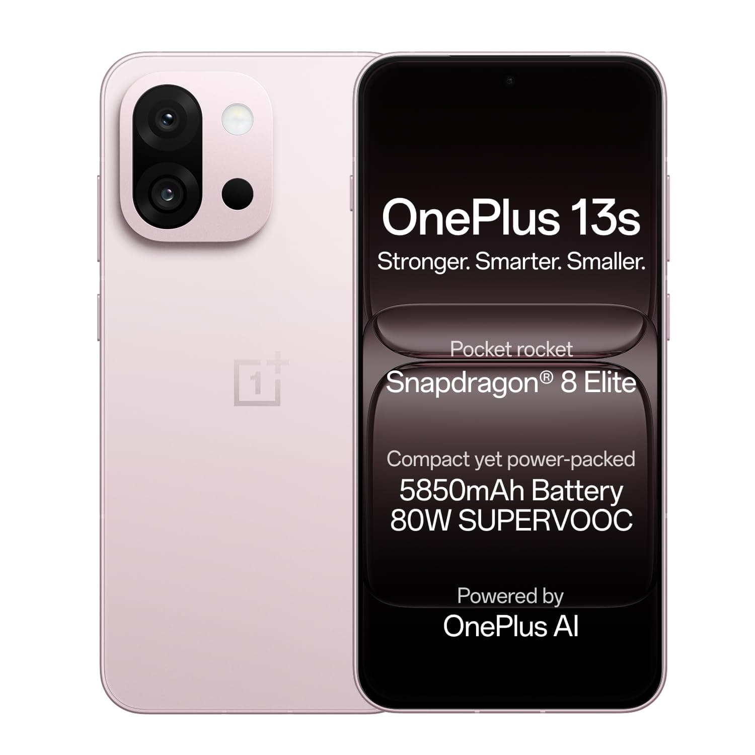 OnePlus 13s | Snapdragon® 8 Elite | Smarter with OnePlus AI | Lifetime Display Warranty | 12GB+256GB | Pink Satin