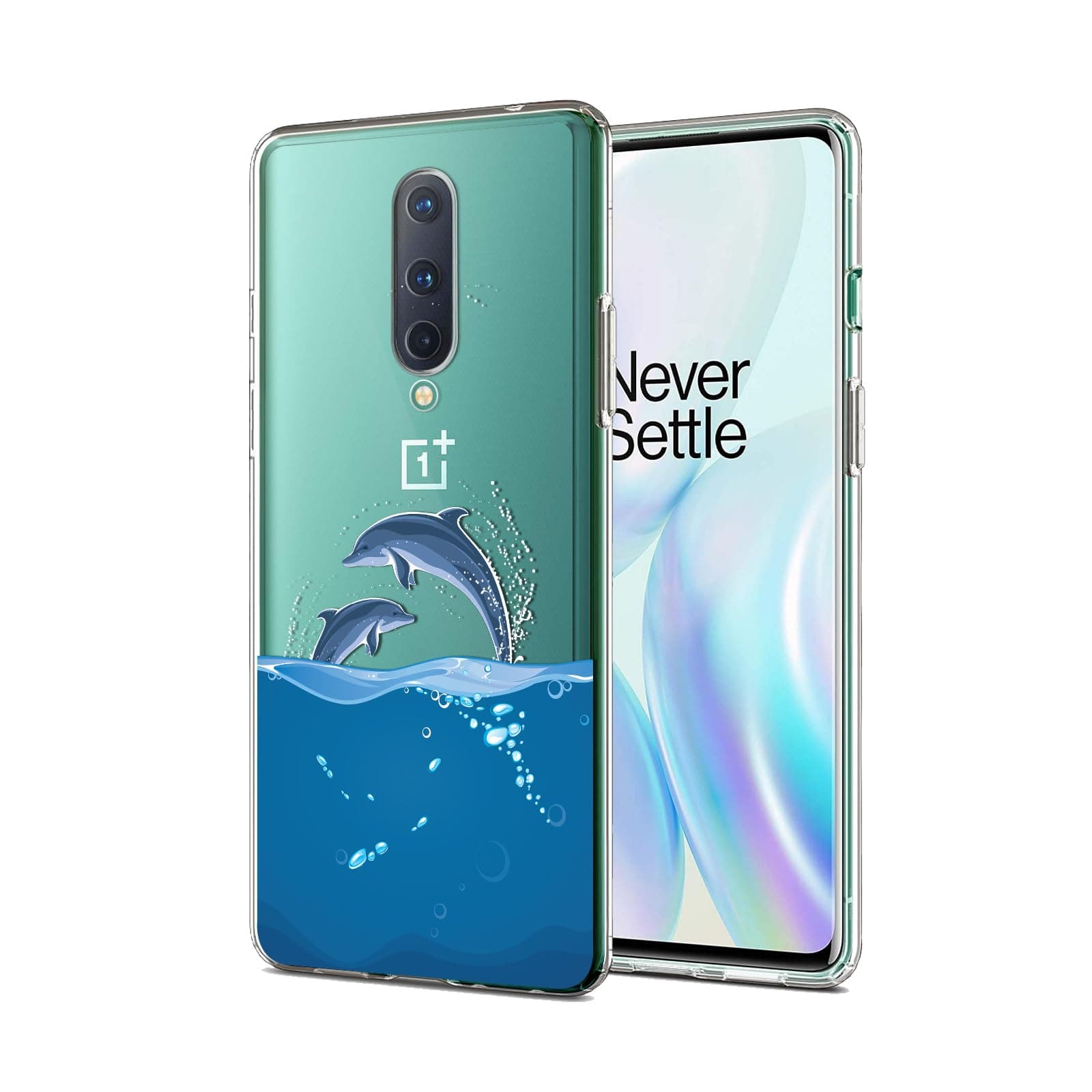 Amazon Brand - Solimo UV Printed Soft Flexible Transparent Back Cover for OnePlus 8 - D1159