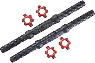 SIMRAN SPORTS 1 Pair PVC Dumbbell Rods – Sturdy & Comfortable Handles for Customizable Weight Training