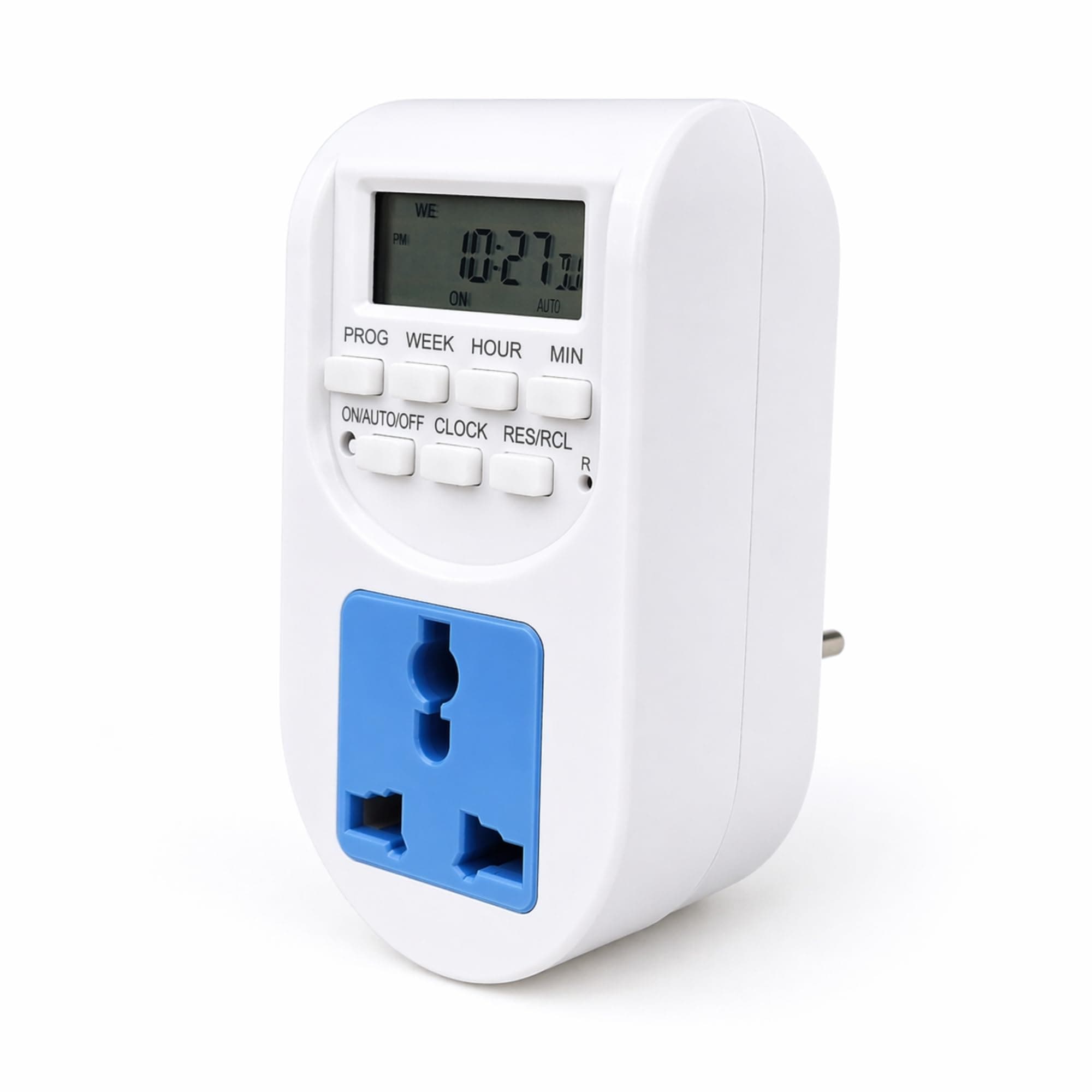 SENSILUX Digital Timer Plug Socket 10A 7 Day Programmable 220-240V Timer