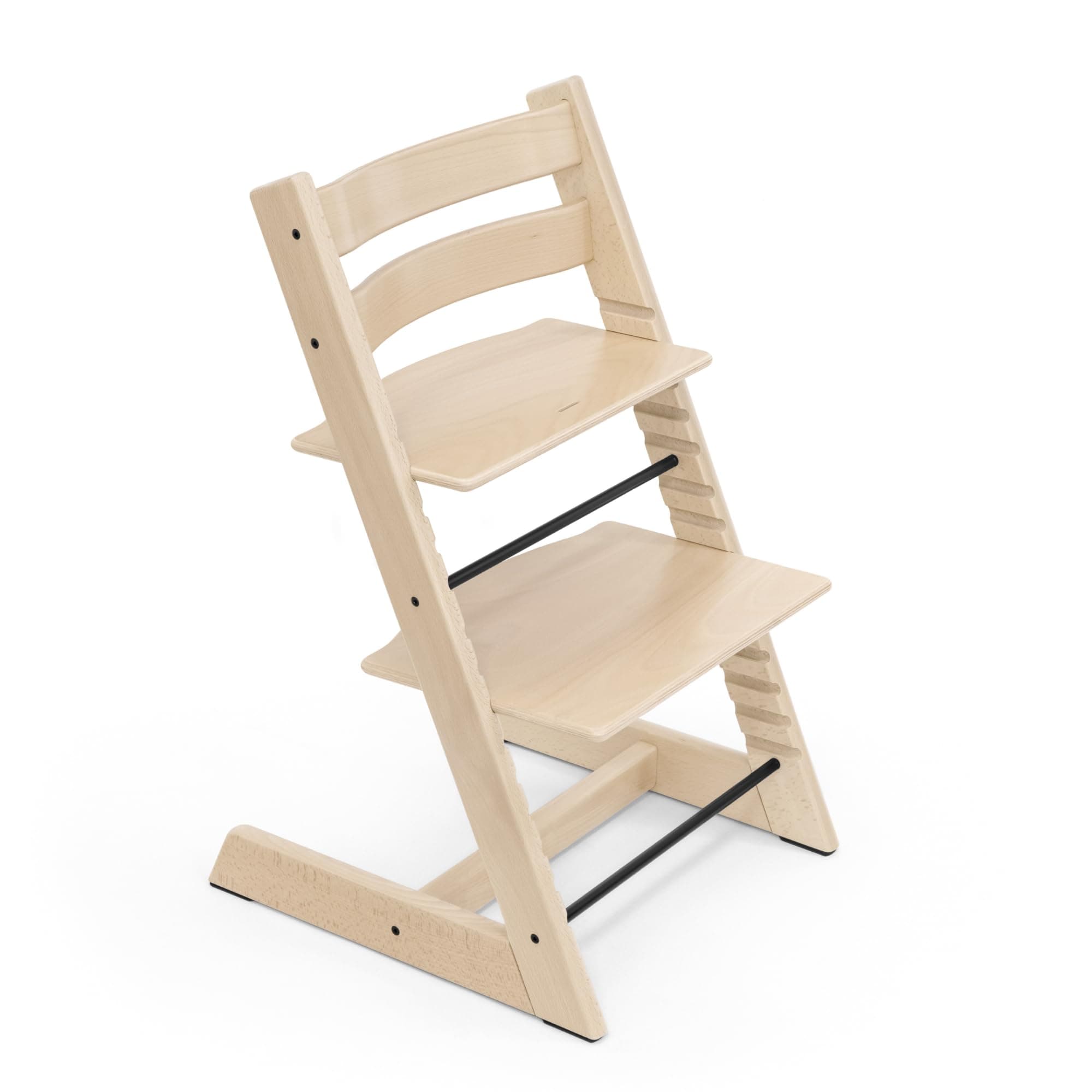 Stokke Tripp Trapp Chair from Stokke - Adjustable, Convertible Chair for Toddlers, Children & Adults - Classic, Convenient, Comfortable, Ergonomic Back + Foot Support, Can Hold Up to 136 kg (Natural)