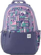Wildcraft Wiki 2 32L Laptop Backpack for Men & Women | Fits 15.6 inch Laptop | Padded Shoulder Straps, Multi Compartments, Anti-Theft Zippers | School & College Bag | Music Pattern Purple