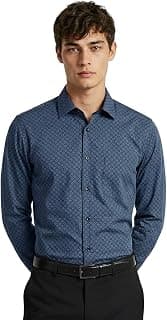 Van Heusen Formal Shirt for Men | Cotton | Print | Slim Fit | Full Sleeves