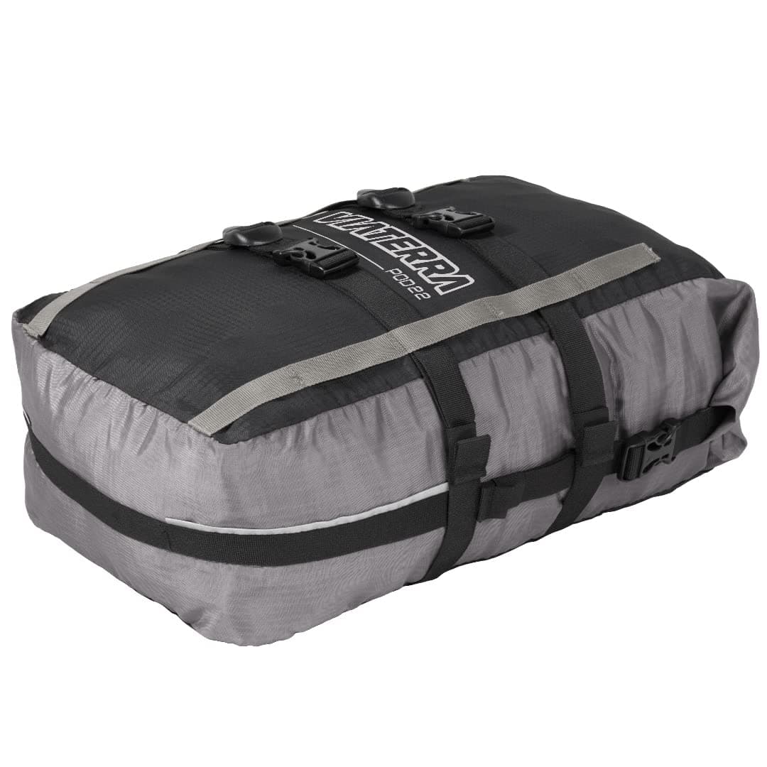 ViaTerra Polyester POD 22L 100% Waterproof Motorcycle Tail Bag I Perfect Travel & Storage Solution for Motorbikes (Grey)