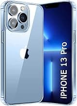 TheGiftKart Ultra-Hybrid Crystal Clear Back Case Cover for iPhone 13 PRO | Shockproof Design | Hard Back Cover Case for iPhone 13 PRO (PC & TPU, Transparent)