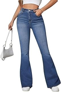 Ben Martin Women’s High Waist Jeans || Flared Bell Bottom Bootcut Pants || Wide Leg Stretch Denim – Perfect for Travel, Party & Everyday Use Sizes 26 to 40 (0)
