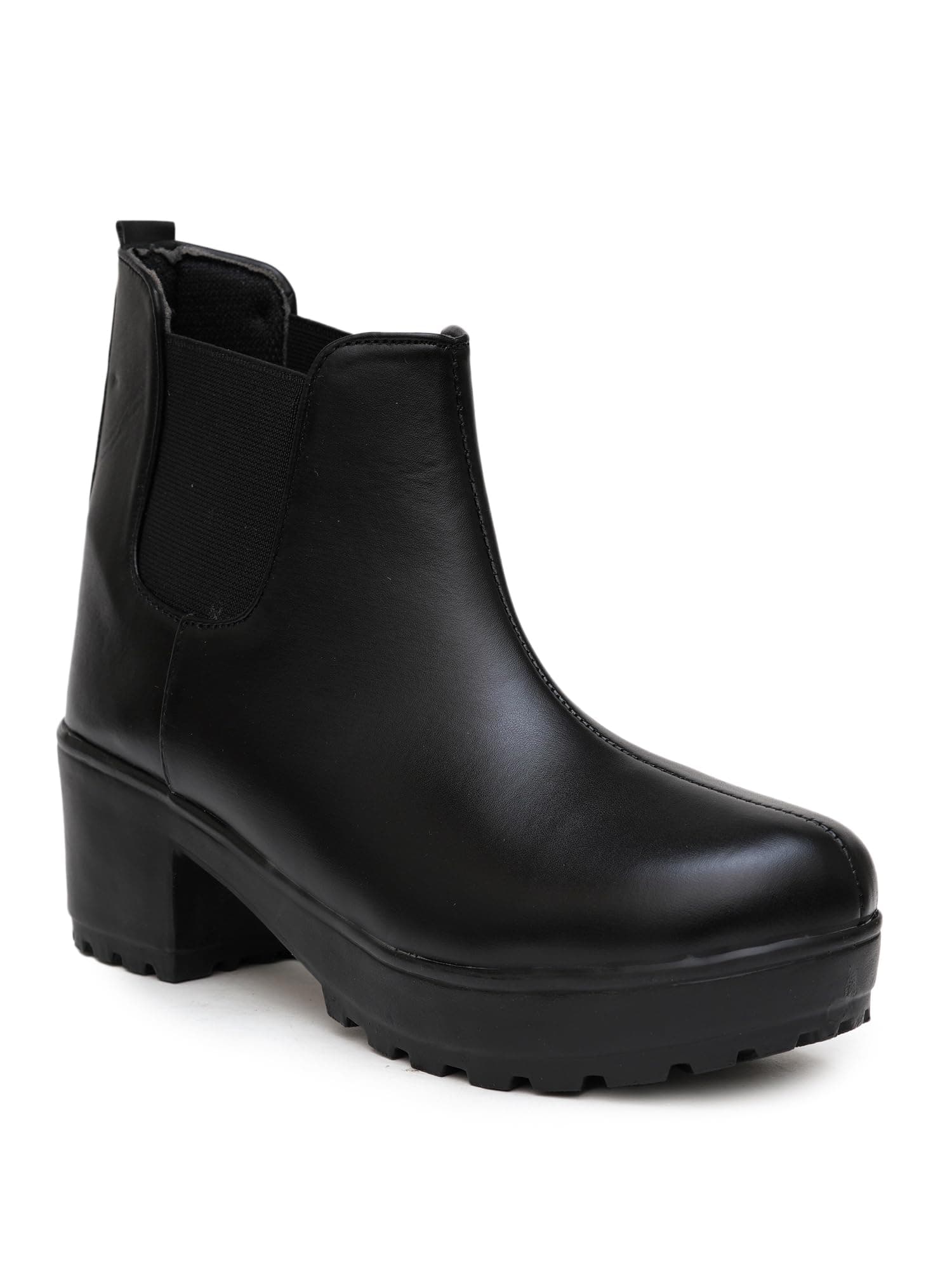 SHOECUBE Women's Trailbourne Chelsea Boot Comfortable Fit Versatile Style Lightweight & Durable Low Block Heel For Girls/Ladies
