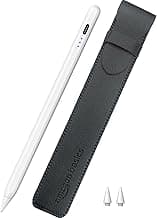 Amazon Basics Upgraded 2nd Gen Stylus Pen | Only for iPad 2018-2025 Air 3/4/5/M2/M3, mini 5/6, 6/7/8/9/10/11, Pro 11", 12.9" & M4 | White