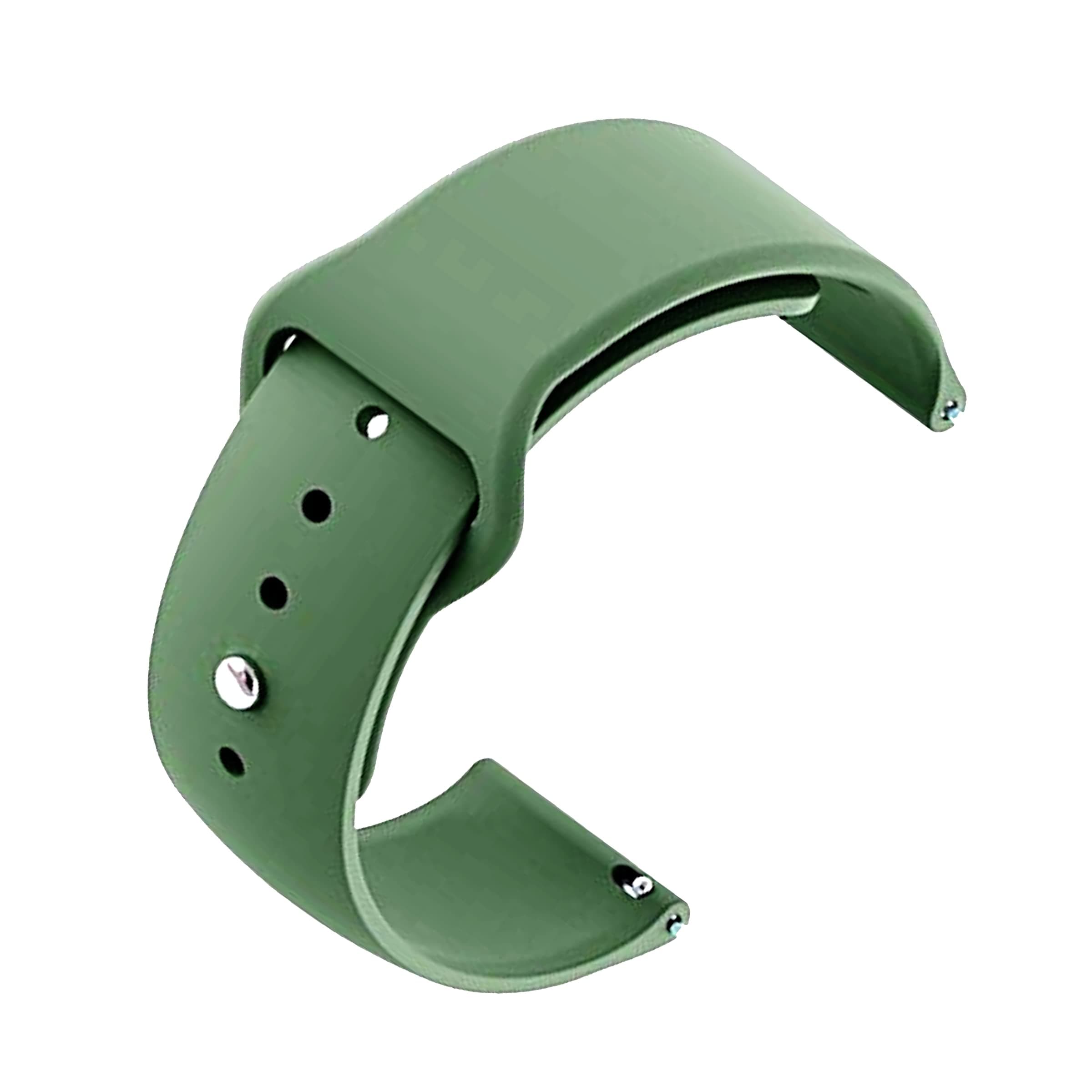 YODI New Edition Soft Silicone Classic Strap Band For SAMSUNG GALAXY WATCH 46MM Smart Watch Only [ Not for Any Other Models] (Green)
