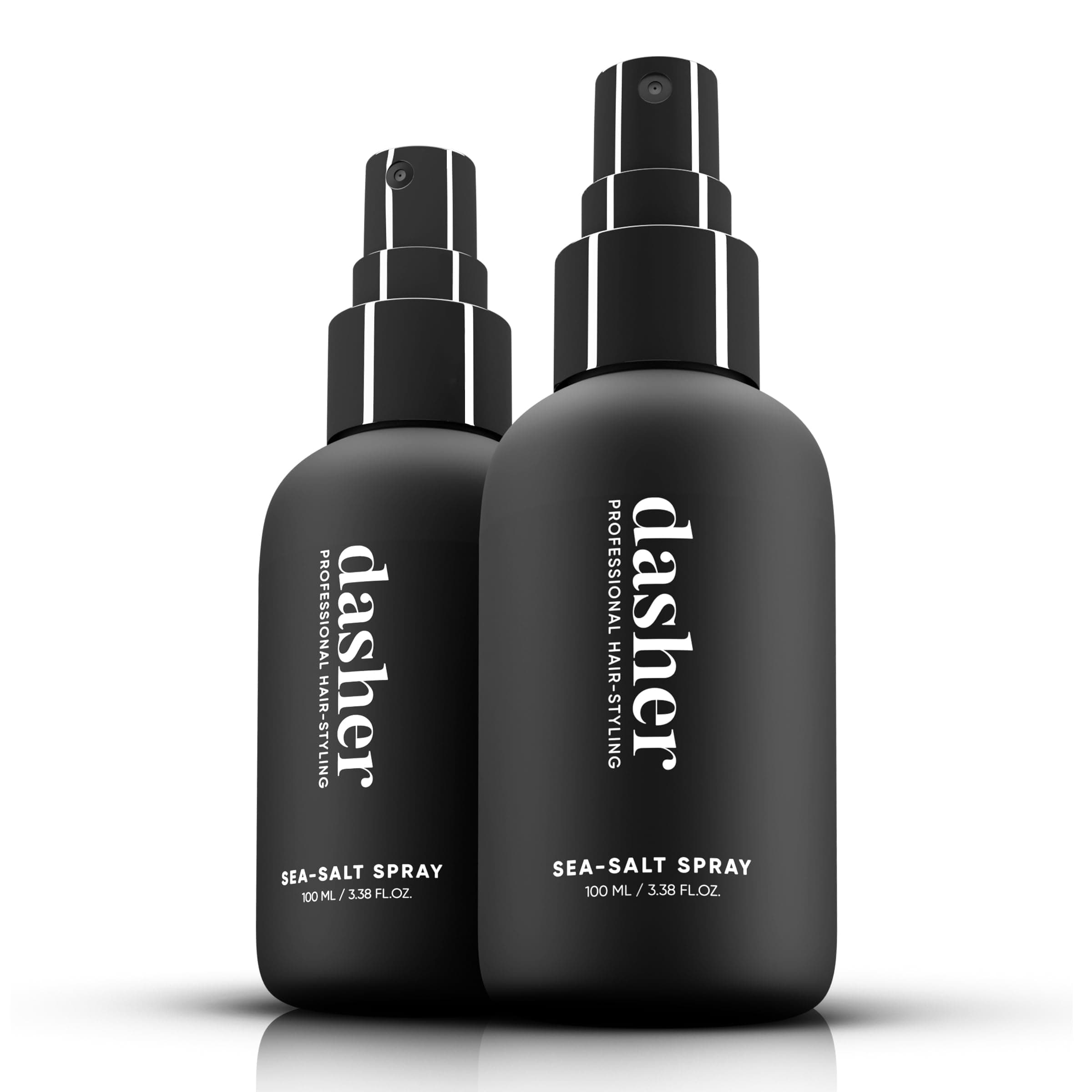Dasher Sea Salt Spray (100ml + 100ml) Pack of 2 For Texturized & High-Volume Hairstyles With Medium Hold, Thickens Hair, With Ginseng & Vitamin E (100ml)