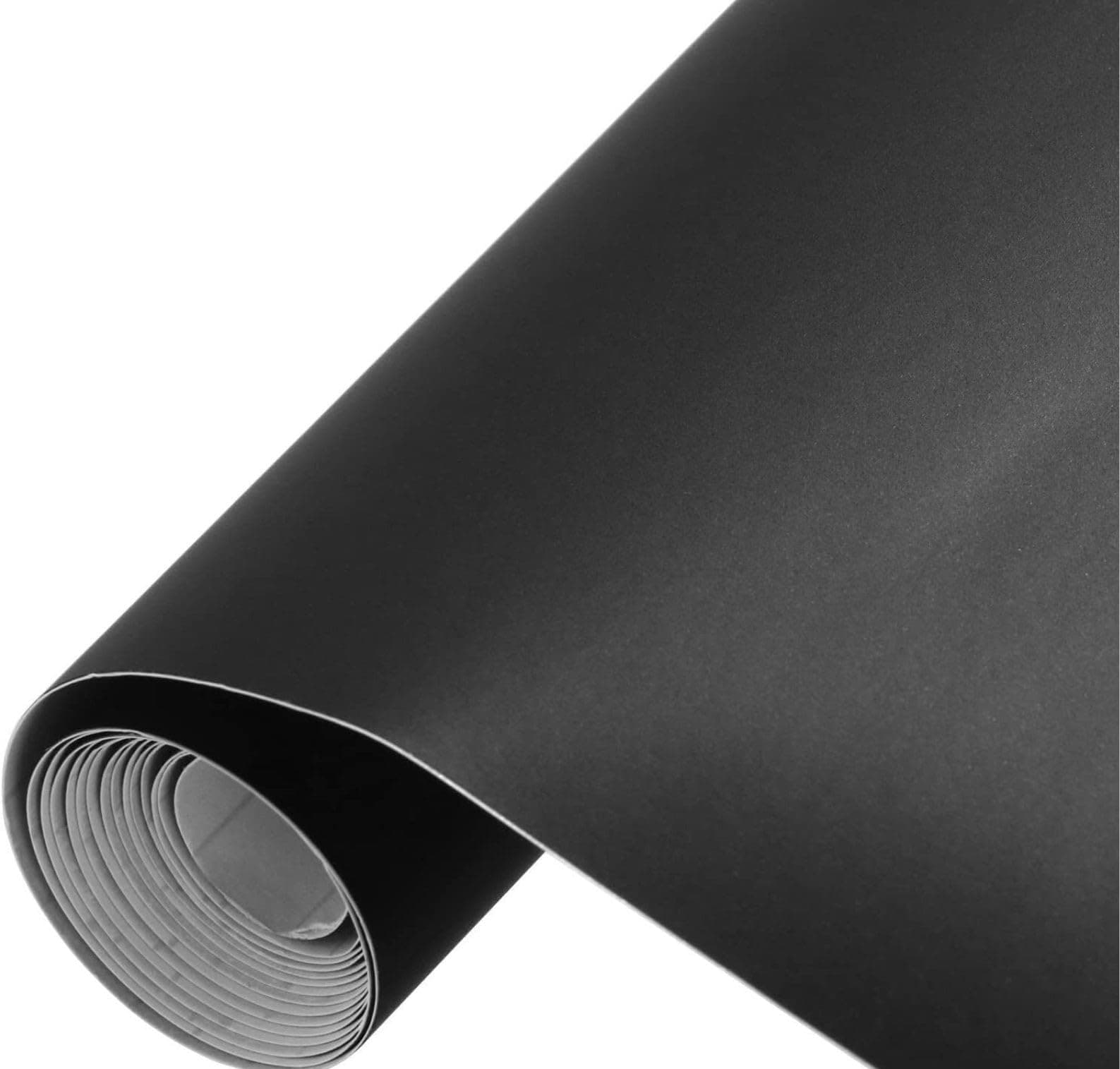 ERATO Black Matte Vinyl Car Wrap Sheet Roll Film Sticker Decal (12x46 inch) Waterproof Car Styling Wrap Auto Vehicle Accessories