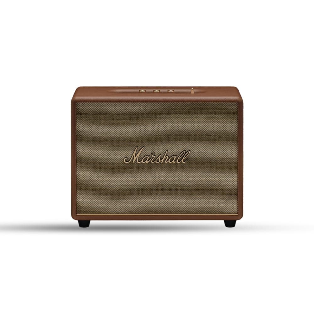 Marshall Woburn III Wired Connectivity Home Speaker with HDMI Input, Bluetooth 5.2 & RCA or 3.5mm Input - Brown