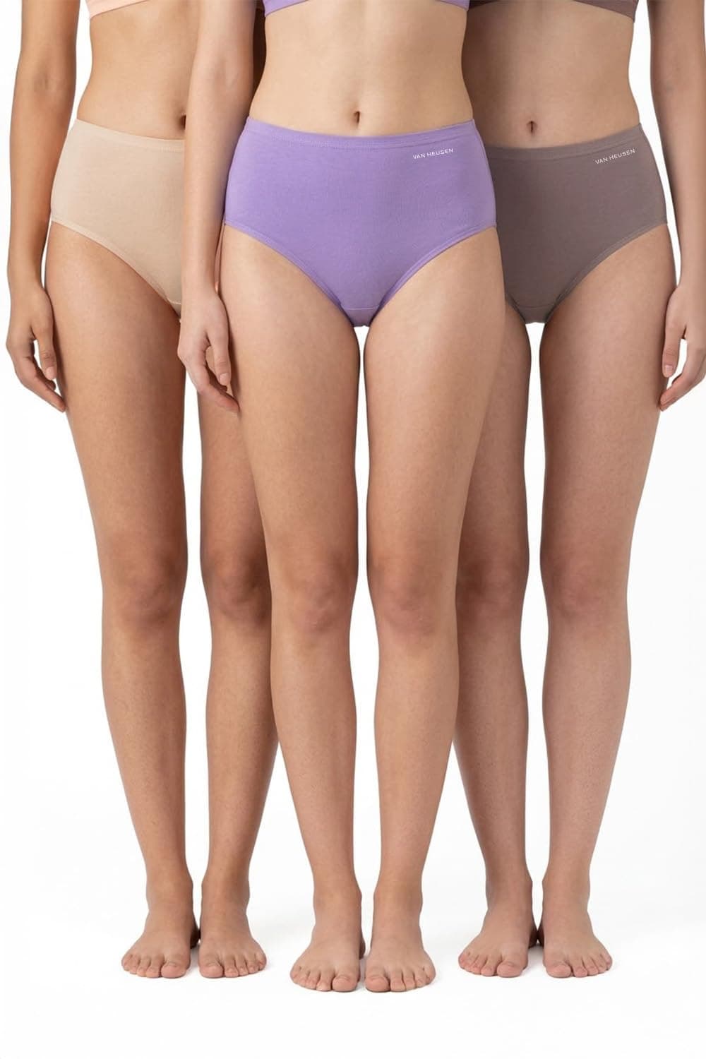 Van Heusen Women’s 100% Cotton Hipster Panty – Pack of 3 | Everyday Panty | Anti‑Bacterial Tech | Keeps you dry and Fresh | Sweat Absorbent | Inner Elastic | No‑Marks Waistband | Solid Colors | (Assorted Fresh colors ) Style 11101