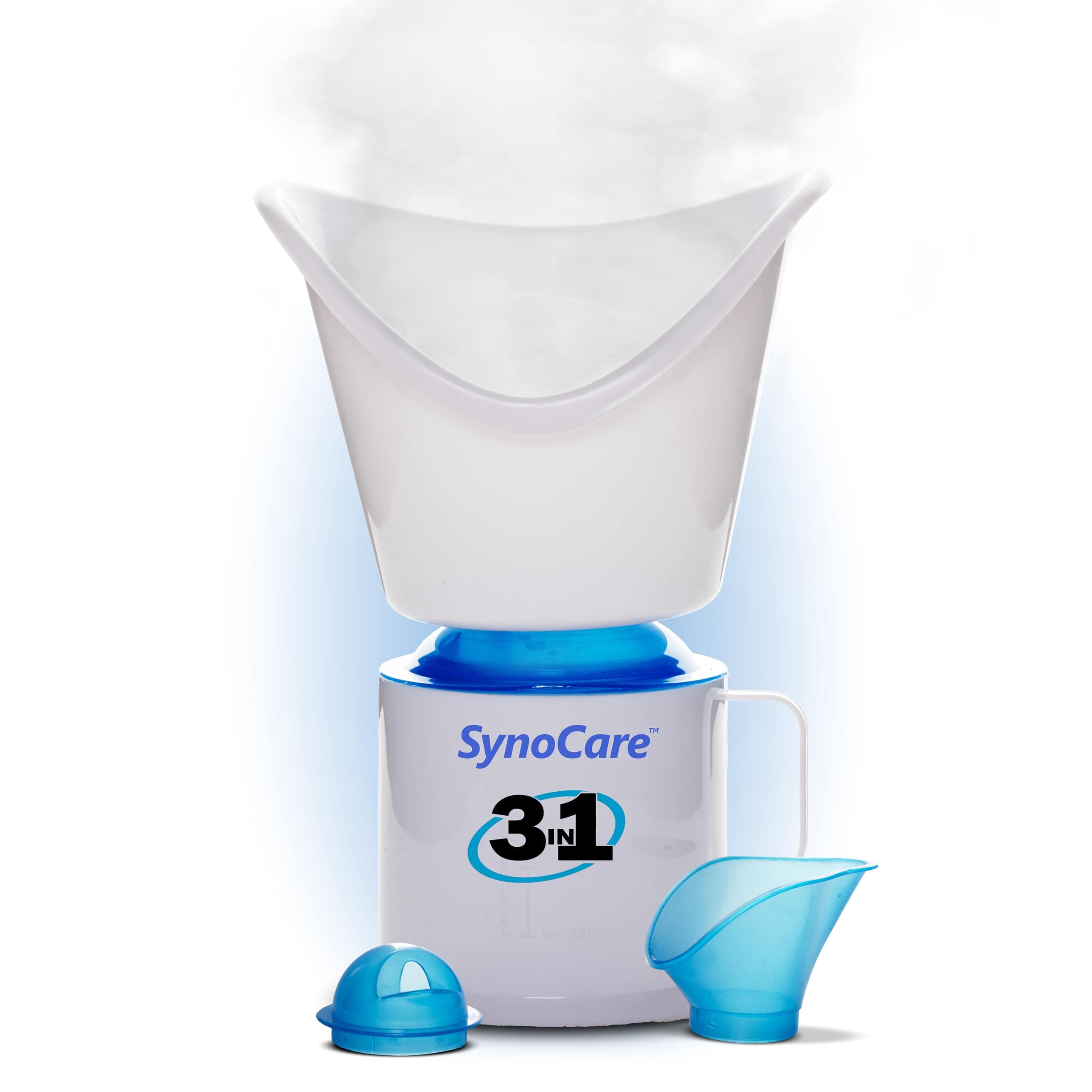 Synocare 3 in 1 Steamer for Cold & Cough | Sauna Steamer & Vaporizer for Skin & Face Steam, Steam Inhaler & Vaporizer Machine | Facial Steamer for Cough, Congestion & Sinus Relief for Adult & Kids