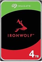 Seagate IronWolf 4TB NAS Internal Hard Drive CMR 3.5 Inch SATA 6Gb/s 5400 RPM 64MB Cache for RAID Network Attached Storage Rescue Services (ST4000VNZ06/006)