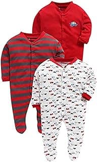 Generic Baby Cry Baby Cotton Rompers/Jumpsuit Sleepsuit Full Sleeve Romper for Boys and Girls Set of 3