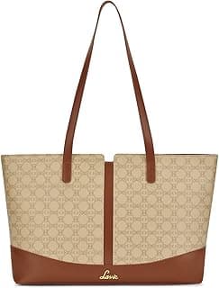 Lavie Women's Mono Freya Monogram Print Tote Bag for Women | Tote Bag for Work | Ladies purse | Stylish Shoulder Bag | Gift for Women