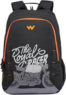 Wildcraft Motorcyle Stories 3 Compartment Laptop Backpack| 45 litre Capacity|Premium Fabric| Padded Strap| Orgainzer| Water resistant |Black