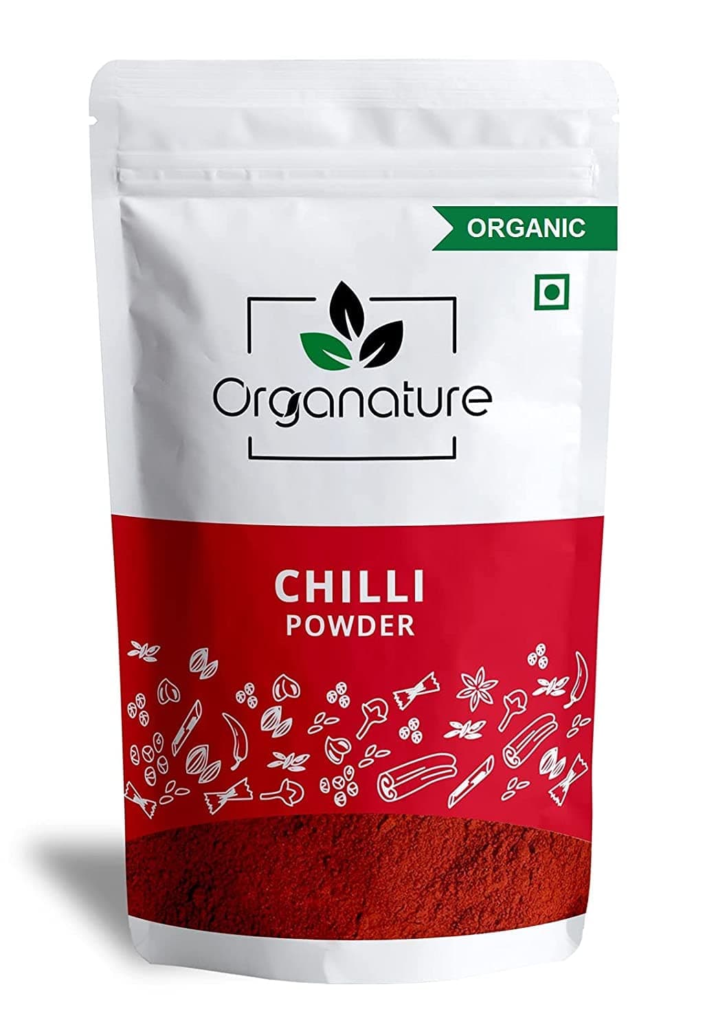 Organature Organic Fresh & Premium Red Chilli Powder – 850 Grams - Lal Mirch Chilly for Daily Cooking, Chemical and Preservative Free