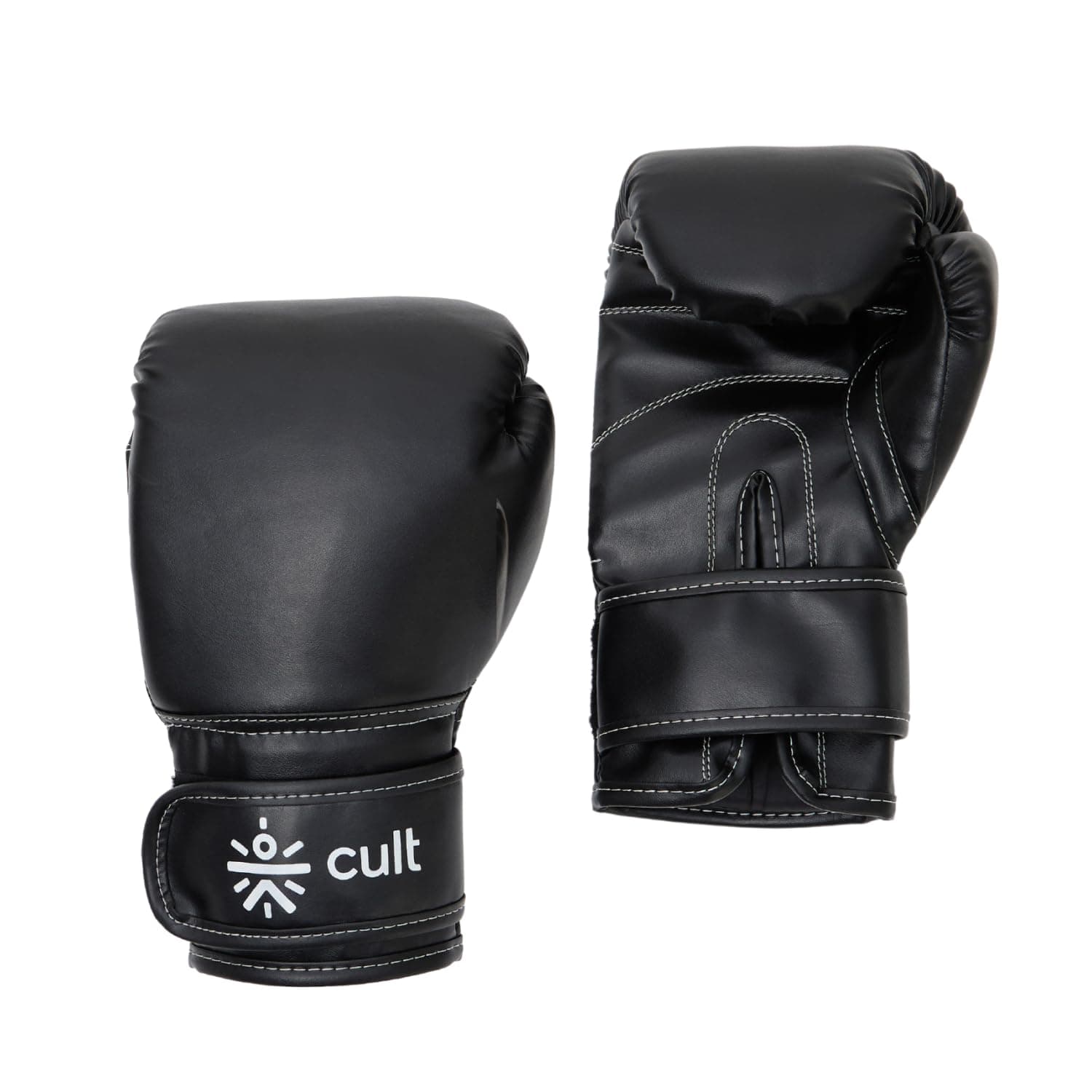 Cult Neo Boxing Gloves 10 OZ – Pro-Style Training Gloves for Sparring, Heavy Bag & Mitt Work – Premium PU Leather, Shock Absorbing Padding, Ergonomic Design with Wrist Support – Black
