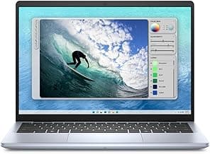 Dell Inspiron 5440 Notebook Computer, Intel Core 3 100U 14th Gen Processor, 8GB DDR5 RAM, 512GB SSD, 14" FHD+ Screen, Ubuntu, 1Yr Warranty, Ice Blue