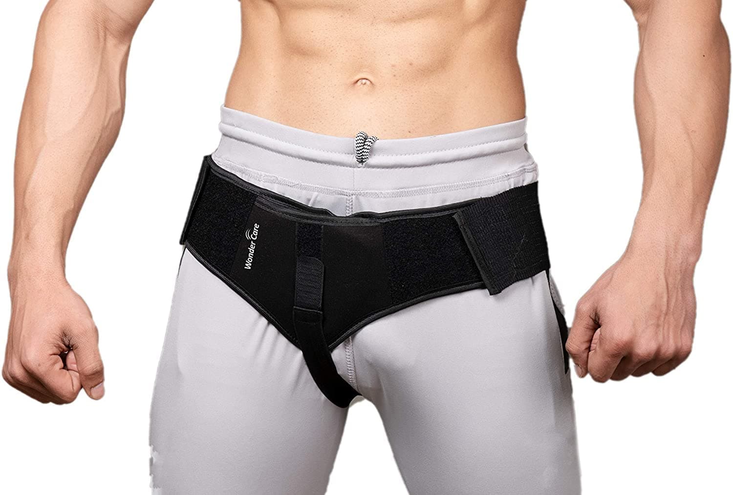 Wonder Care-Single Side Inguinal Hernia Belt Support Brace - Truss Brace with 1 Removable Compression pad and Adjustable Groin Strap- - comfort truss hernia belt - Medium Size