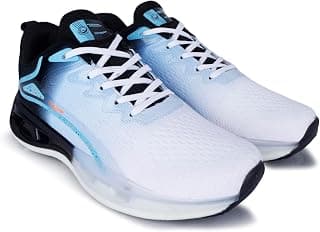 LANCER Mens PLATINUM-41WHT-BLK White Running Shoe, 8
