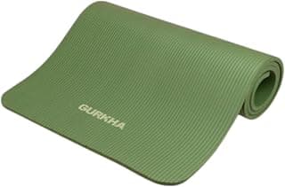 13mm GURKHA NBR Ultra-Cushioned Yoga Mat with Carry Strap for Men & Women | Category-Leading Comfort, Non-Slip Mat for Yoga, Pilates, HIIT & Floor Workouts | Joint-First Comfort Fitness Mat - Deep Forest | 6ft X 2ft