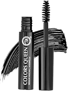 Colors Queen Regular Mascara Waterproof Black | Curling & Lifting Effect | Lightweight | No Clumping | Waterproof & Smudge Proof Mascara for Women