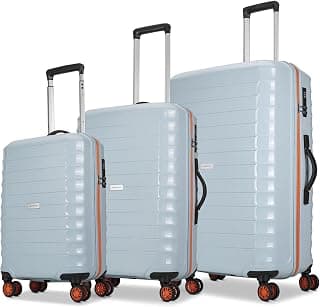 Aristocrat Altitude Set of 3 (Cabin+Medium+Large) Trolley Bags, Surf Spray