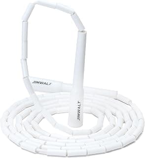 Polyvinyl Chloride Freestyle Beaded Jump Rope, Skipping Rope For Tricks And Releases (WHITE)