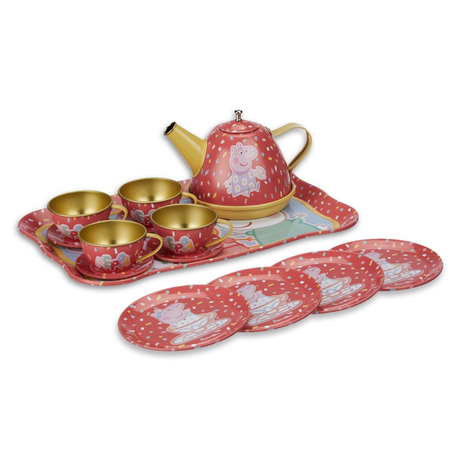 Amazon Brand - Jam & Honey Children's Tea Set Peppa
