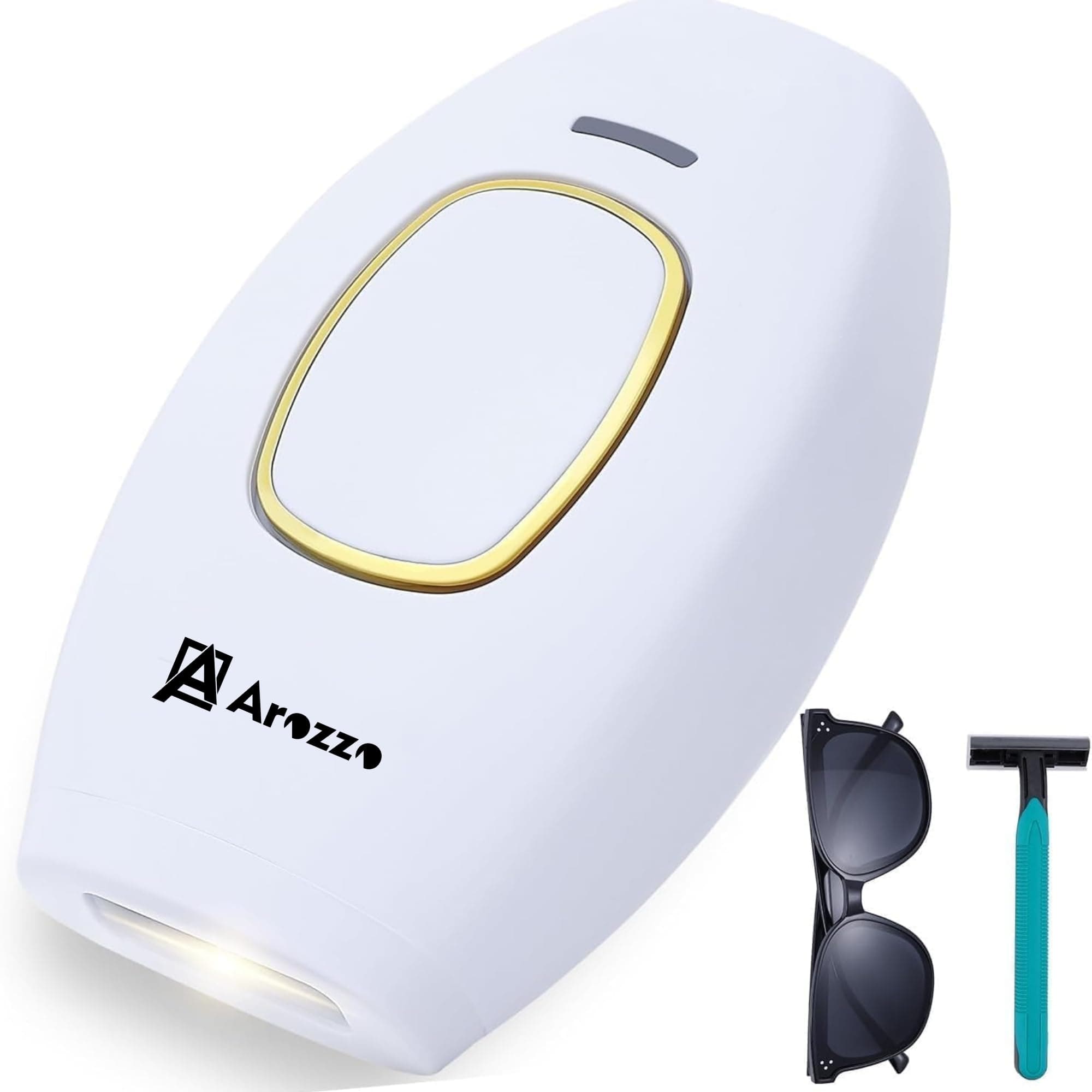 AROZZO CART IPL Hair Removal Handset for Women & Men – Painless Laser Machine for Permanent Hair Reduction on Face, Bikini, Underarms, Legs, Armpit At-Home, 3 Month Warranty (Small)