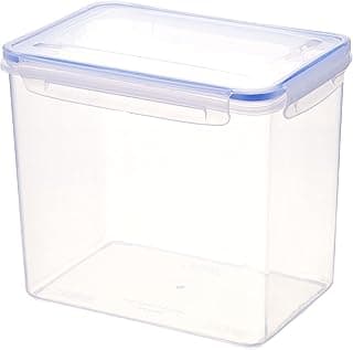 ARISTO Lock & Fresh 304 Plastic Storage Container For Storing grains, pulses, rice, wheat etc - 4400 ML, Transparent Clear, large (LOCK&FRESH304) (22 x 15.5 x 19cm)
