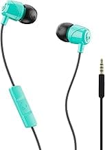 Skullcandy Jib In-Ear Wired Earbuds with Mic – Supreme Sound, Comfortable Silicone Ear Gels, Noise Isolating Fit, Hands-Free Calling, 3.5mm Jack Compatible with Smartphones Tablets Laptops, Gray Miami