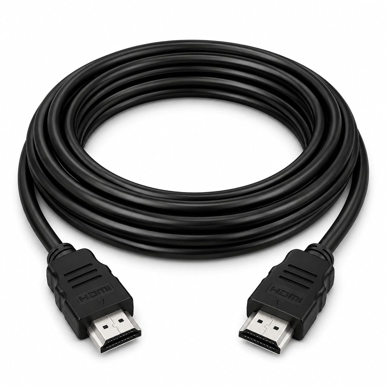 Tizum Slim HDMI Cable 1.5 Meter (5 Feet), 4K Ultra HD, ARC, 3D & Ethernet, Flat Profile HDMI Cord for TV, Monitor, Laptop, Projector & Gaming Console, Black
