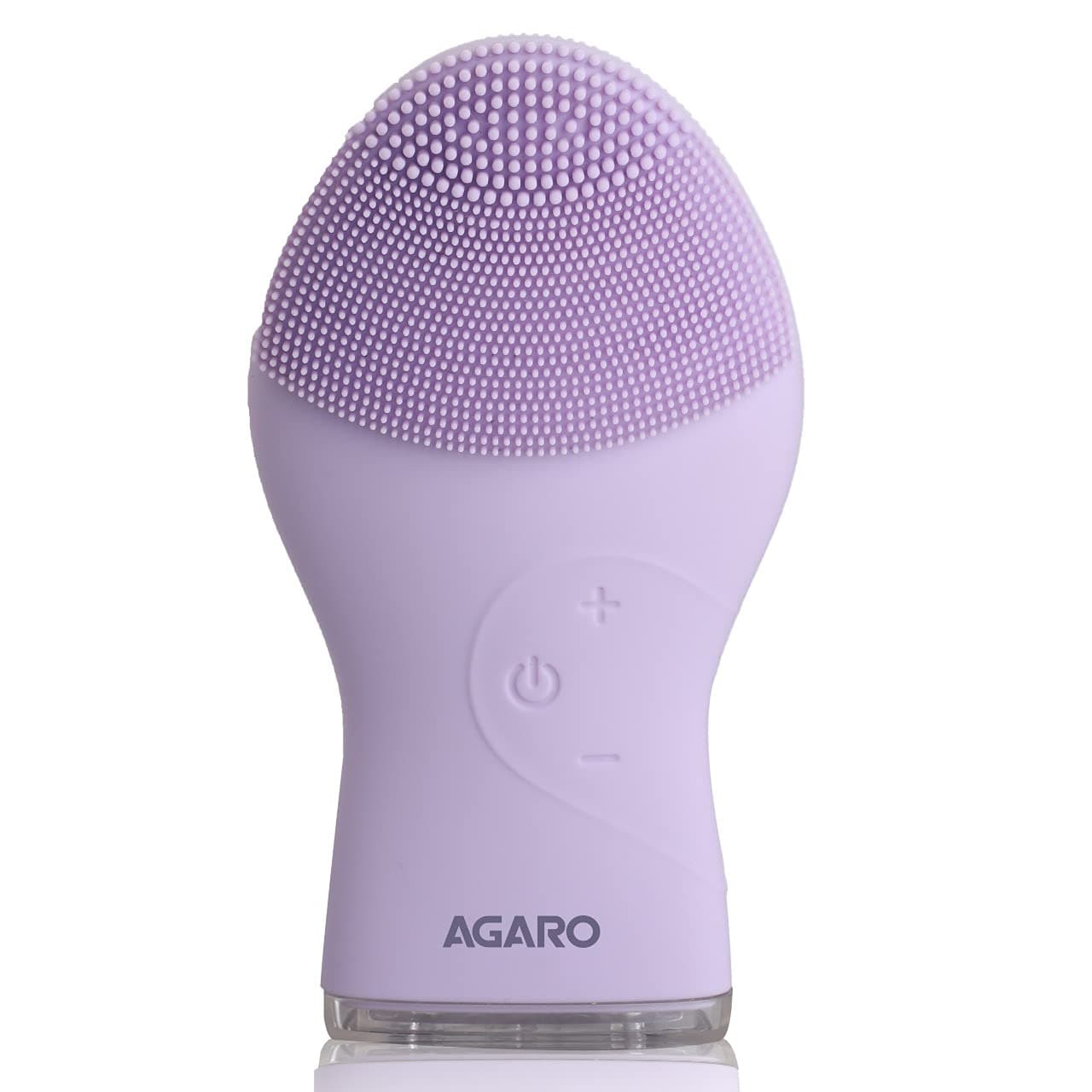 AGARO Sonic Facial Cleansing Massager, Soft Silicone Facial Brush for Deep Cleansing, Skin Care, Gentle Exfoliating & Massaging, Waterproof & Dustproof, Vibrating Facial Brush, Purple CM2107