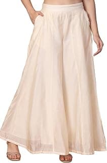 Aurelia Women's Foil Printed Kota Wide Leg Flared Palazzo