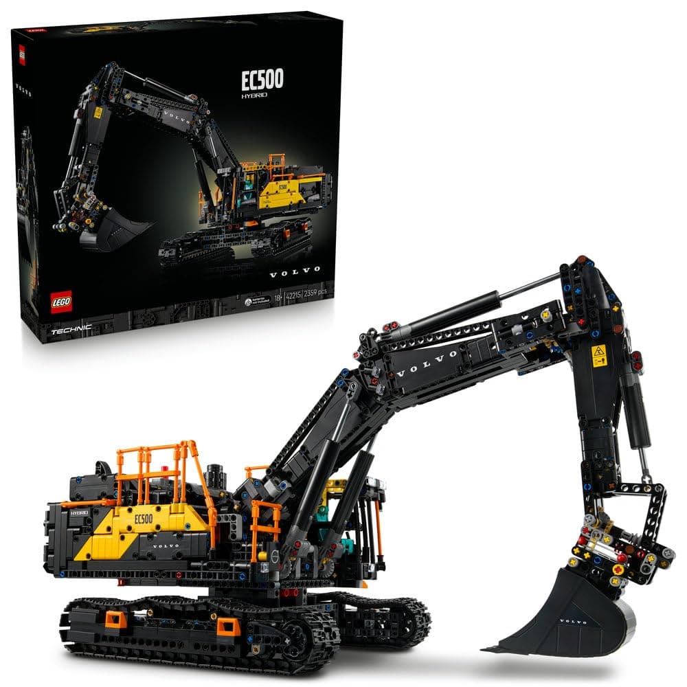 LEGO Technic Volvo EC500 Hybrid Excavator Set, Gift for Adults 42215 Building Blocks for 18+ Gift