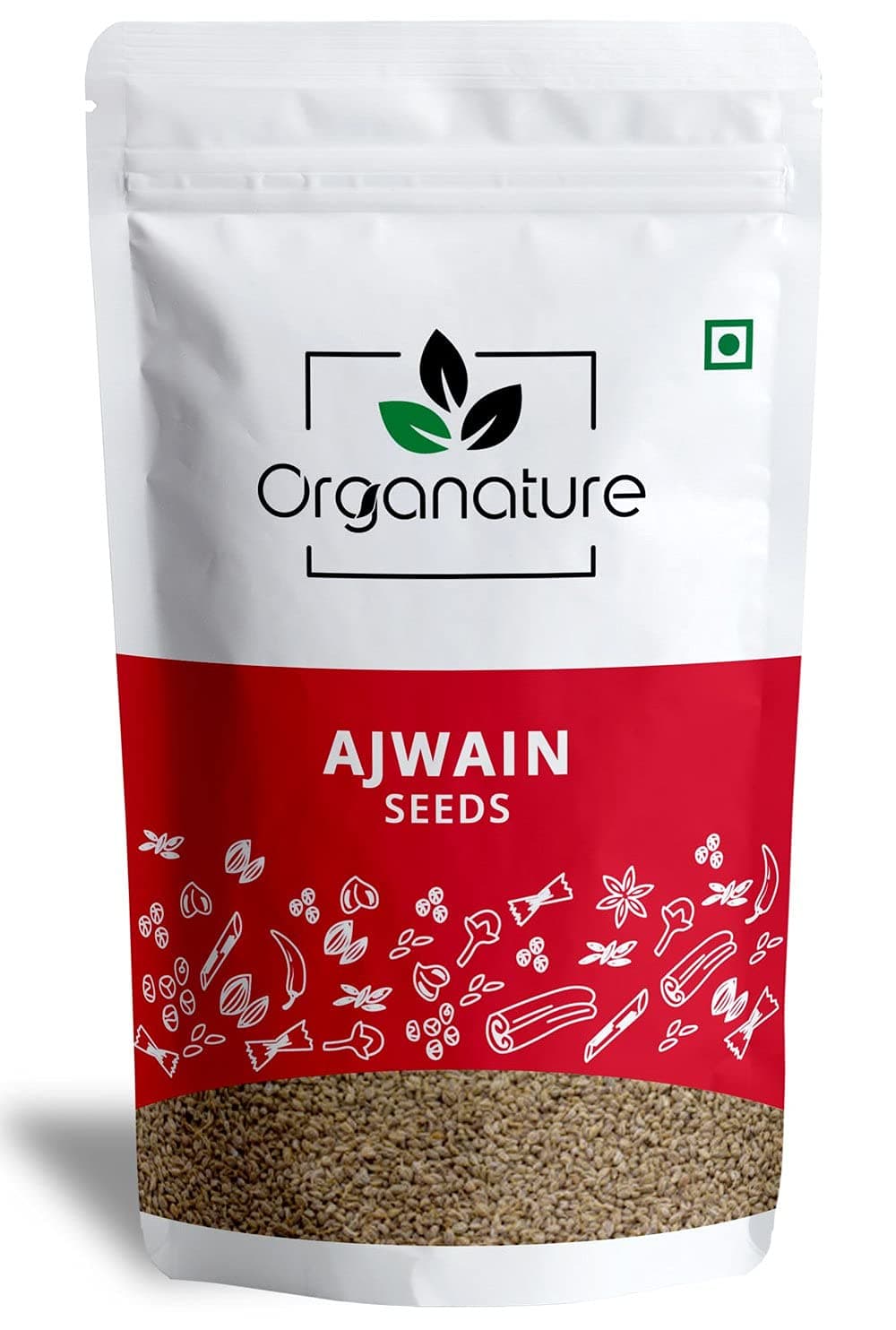 Organature Whole Fresh Ajwain Seeds – 400 Grams | Naturally Processed Carom’s Seed | bishop’s Weed | Ayamodakam for digestion | sabut ajwain |Preservative Free