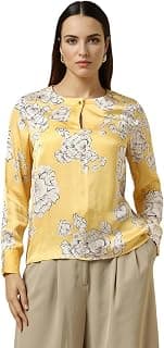 Allen Solly Women's Cotton Floral Regular Fit Blouse