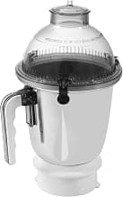 Sujata Dome Steel Jar, 1500 ml, (White)