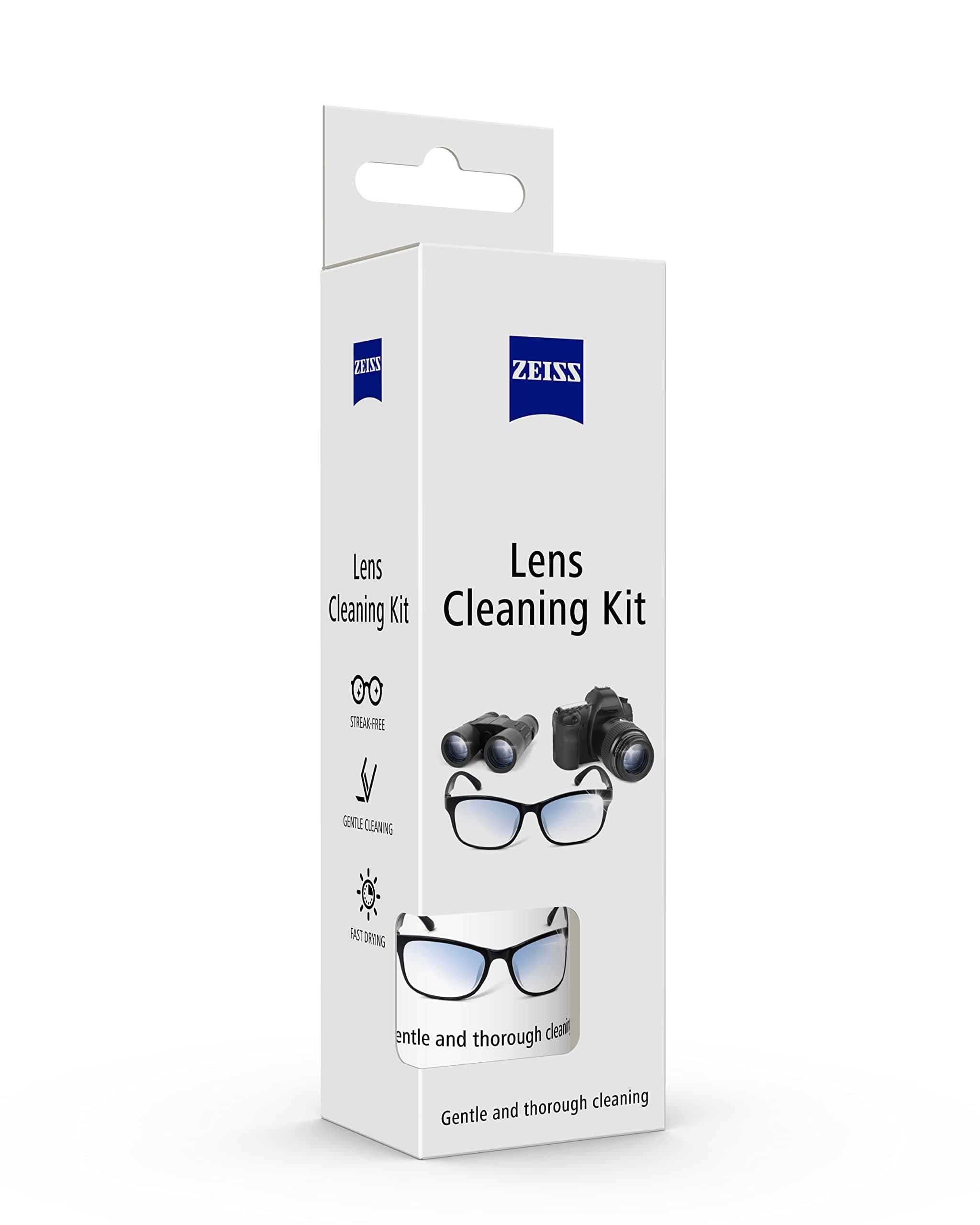 ZEISS Lens Cleaning Solution Kit 60ml with Microfiber Cloth- Pack of 1 | Perfect Lens Cleaner for Spectacles, Eyeglasses, Sunglasses , Camera Lenses and Binoculars