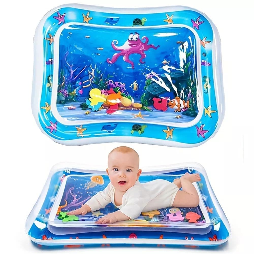 MELVIS Tummy Time Water Mat for Babies – Sensory Play Gym for 6-12 Months | Newborn Baby Essentials | Water-Filled Activity Mat for Infants | Baby Gifts | Pack of 1