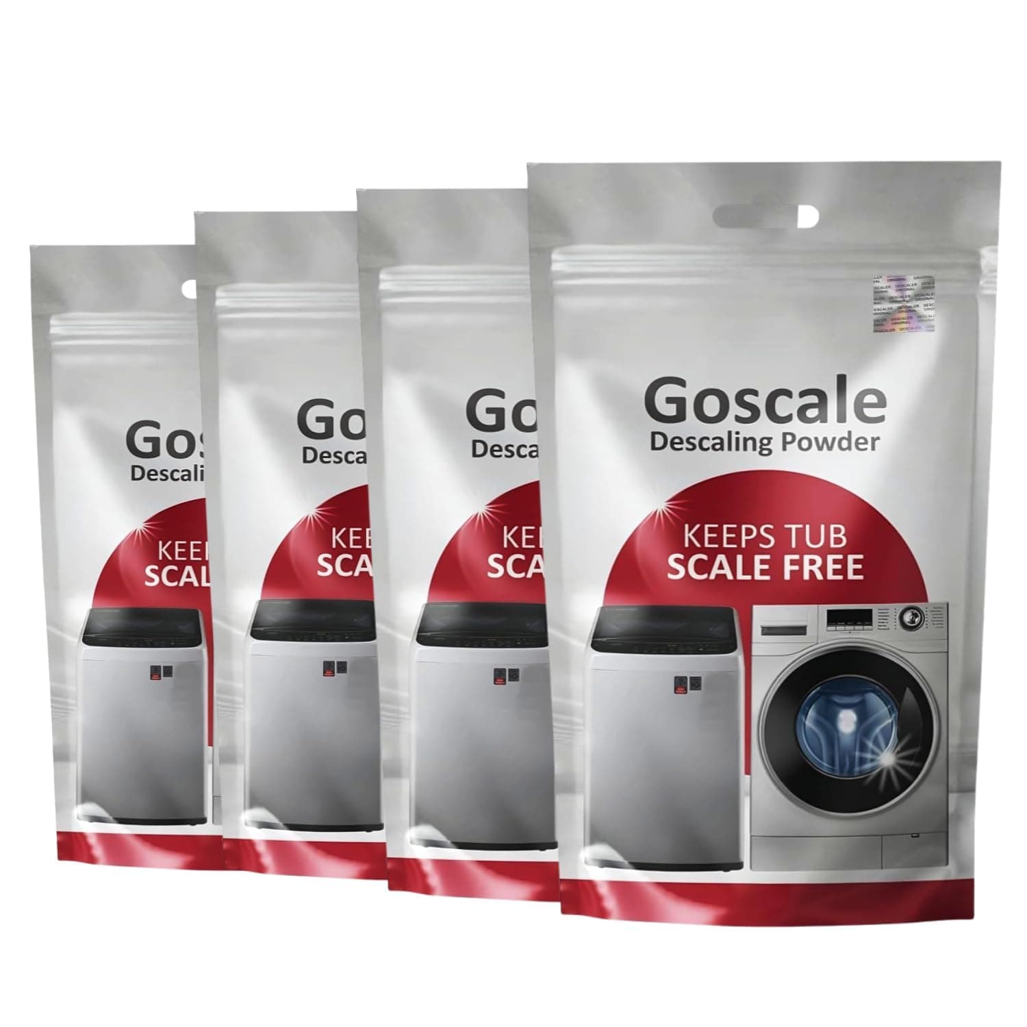 LG Washing Machine Cleaner Powder for Descaling | Deep Drum & Tub Cleaner for Front Load & Top Load Washing Machines | Removes Limescale, Dirt, Odour & Detergent | All Brands (Pack 100g x 4)