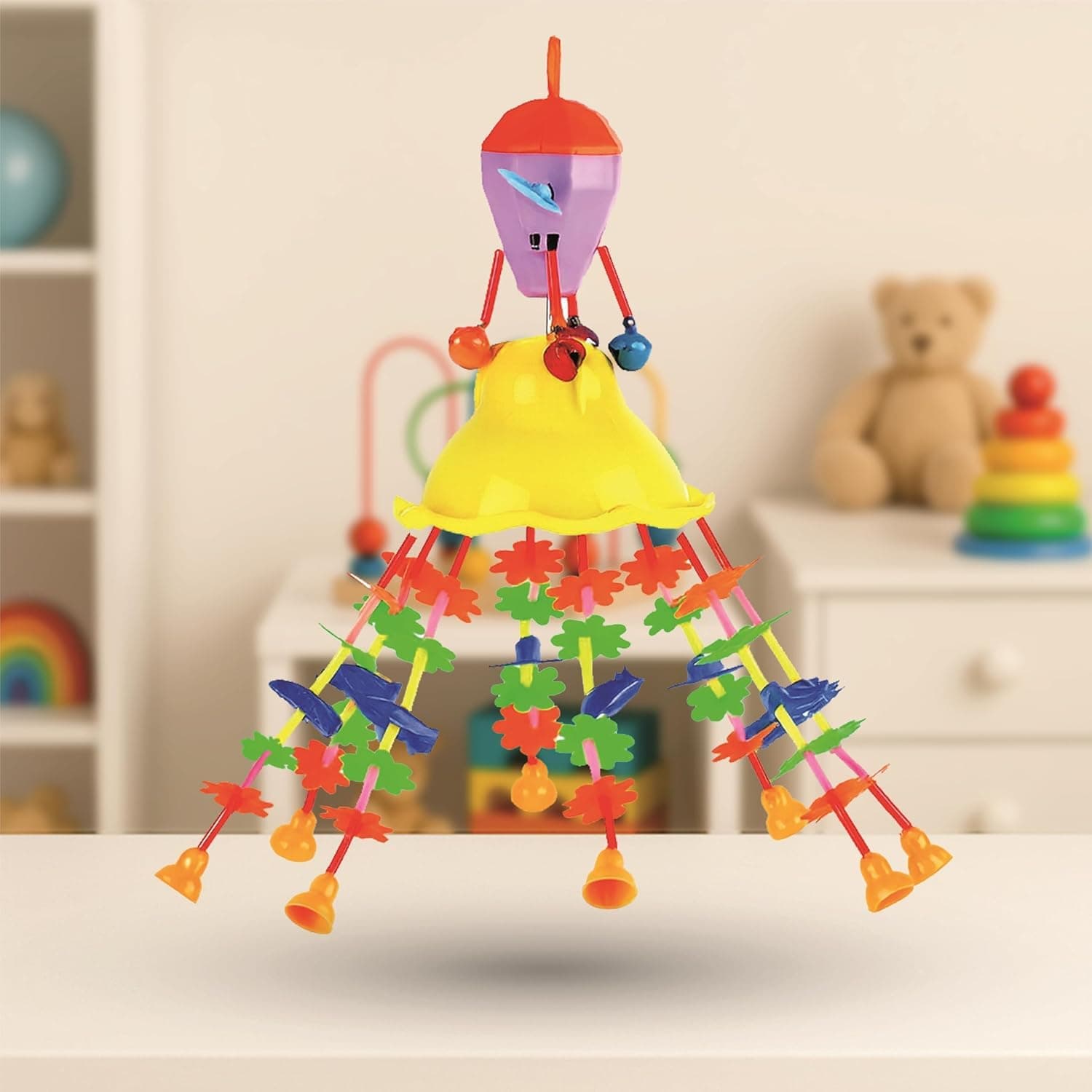 Merry Go Round Baby Musical New jhoomer Toys with Hanging Jhoomer Rattle Kids Toy.
